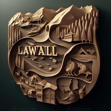 3D model Thalwil in Switzerland (STL)